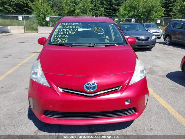 2012 Toyota Prius V მანქანა იყიდება აუქციონზე, vin: JTDZN3EU0C3137190, აუქციონის ნომერი: 12672002