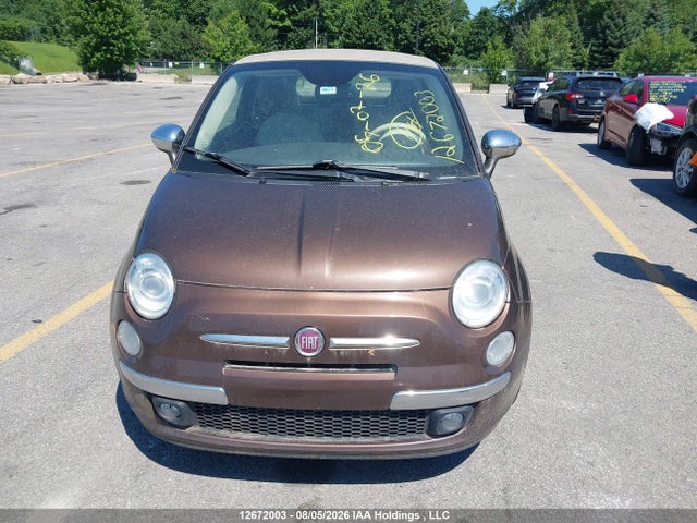 2014 Fiat 500 Lounge მანქანა იყიდება აუქციონზე, vin: 3C3CFFER9ET287116, აუქციონის ნომერი: 12672003