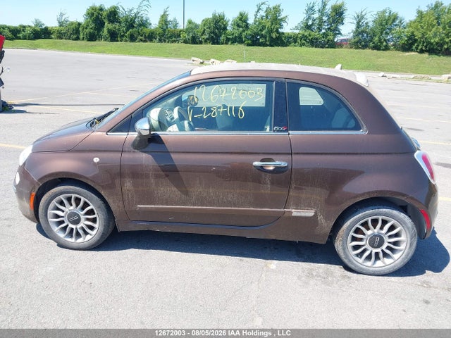 2014 Fiat 500 Lounge მანქანა იყიდება აუქციონზე, vin: 3C3CFFER9ET287116, აუქციონის ნომერი: 12672003