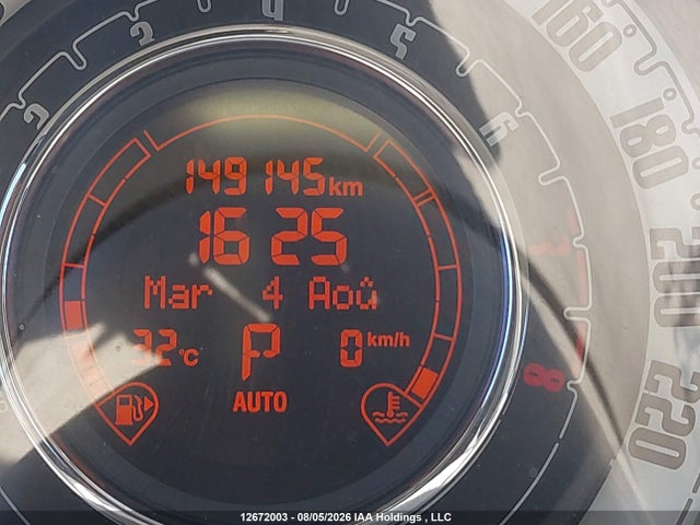 2014 Fiat 500 Lounge მანქანა იყიდება აუქციონზე, vin: 3C3CFFER9ET287116, აუქციონის ნომერი: 12672003