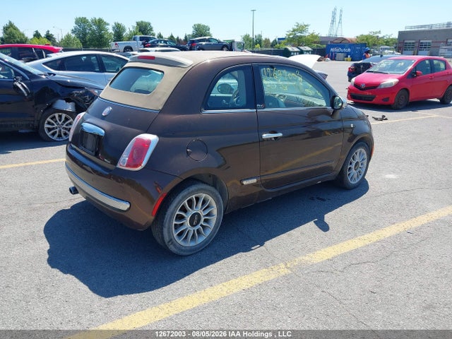 2014 Fiat 500 Lounge მანქანა იყიდება აუქციონზე, vin: 3C3CFFER9ET287116, აუქციონის ნომერი: 12672003