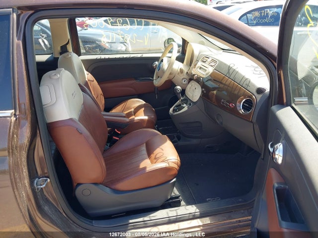 2014 Fiat 500 Lounge მანქანა იყიდება აუქციონზე, vin: 3C3CFFER9ET287116, აუქციონის ნომერი: 12672003
