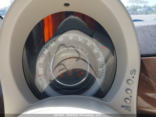 2014 Fiat 500 Lounge მანქანა იყიდება აუქციონზე, vin: 3C3CFFER9ET287116, აუქციონის ნომერი: 12672003