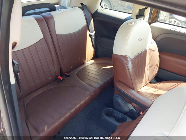 2014 Fiat 500 Lounge მანქანა იყიდება აუქციონზე, vin: 3C3CFFER9ET287116, აუქციონის ნომერი: 12672003