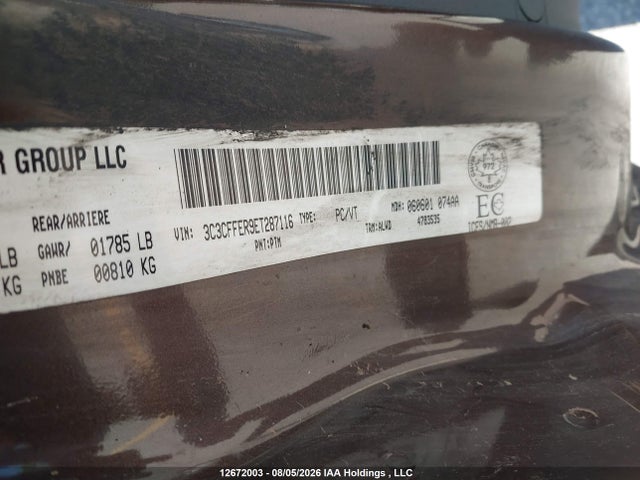 2014 Fiat 500 Lounge მანქანა იყიდება აუქციონზე, vin: 3C3CFFER9ET287116, აუქციონის ნომერი: 12672003