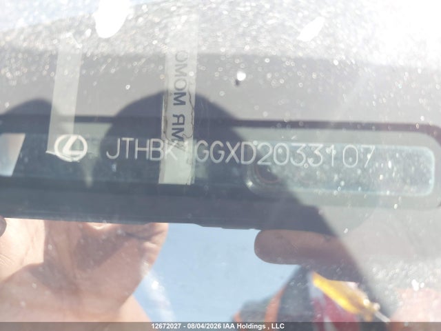 12672027 :رقم المزاد ، JTHBK1GGXD2033107 vin ، 2013 Lexus Es 350 350 مزاد بيع
