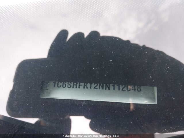 2022 Ram 1500 Longhorn მანქანა იყიდება აუქციონზე, vin: 1C6SRFKT2NN112048, აუქციონის ნომერი: 12672043