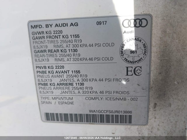 Audi Q3 2.0t Technik 2018 WA1GCCFS0JR013886 Image 18