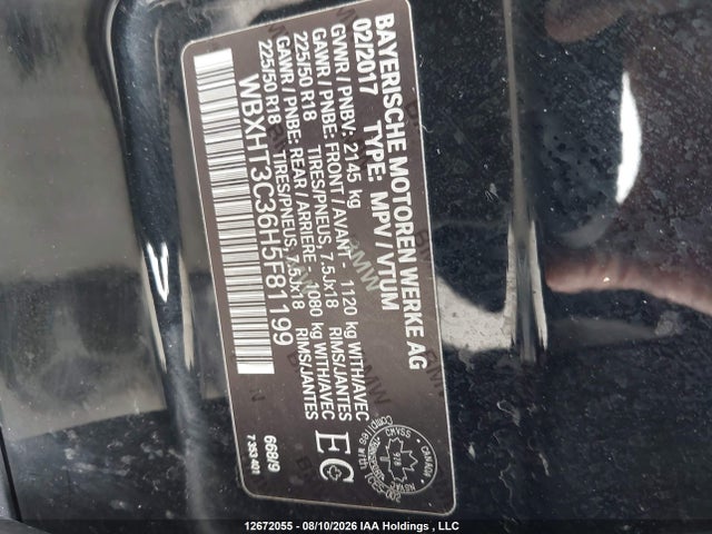 BMW X1 2017 WBXHT3C36H5F81199 Image 19