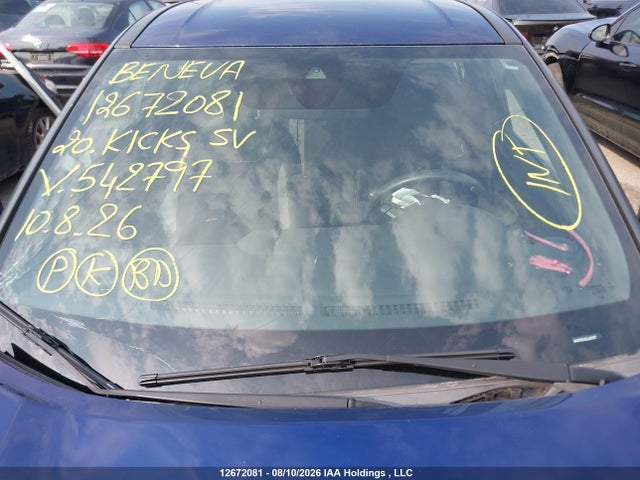 Продажа на аукционе авто 2020 Nissan Kicks Sv, vin: 3N1CP5CV5LL542797, номер лота: 12672081