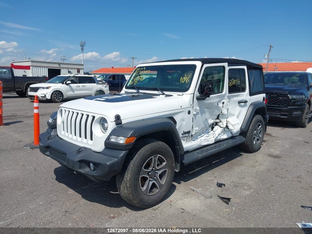 2022 Jeep Wrangler Unlimited Sport S მანქანა იყიდება აუქციონზე, vin: 1C4HJXDG2NW185740, აუქციონის ნომერი: 12672097