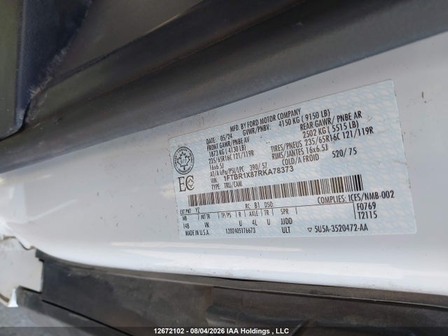 1FTBR1X87RKA78373 Ford Transit T-250