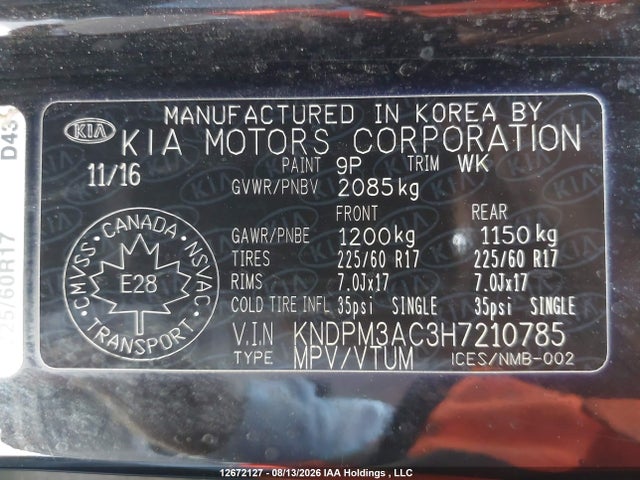 KIA Sportage Lx 2017 KNDPM3AC3H7210785 Image 18