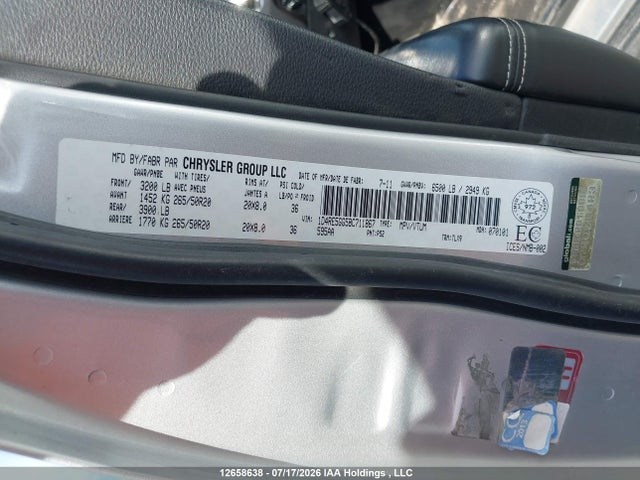 Продаж на аукціоні авто 2011 Dodge Durango Citadel, vin: 1D4RE5GG5BC711867, номер лоту: 12658638