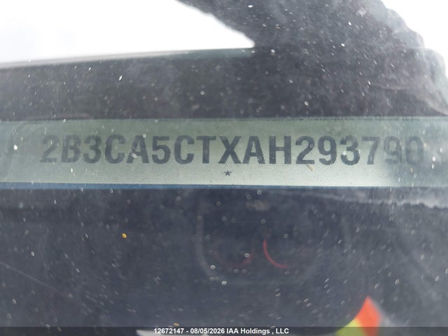 12672147 :رقم المزاد ، 2B3CA5CTXAH293790 vin ، 2010 Dodge Charger R/t مزاد بيع
