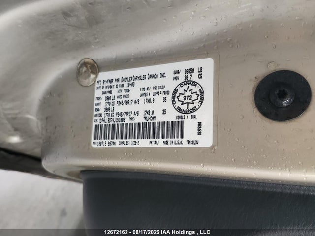 2004 Dodge Ram 1500 მანქანა იყიდება აუქციონზე, vin: 1D7HU18D74J151802, აუქციონის ნომერი: 12672162