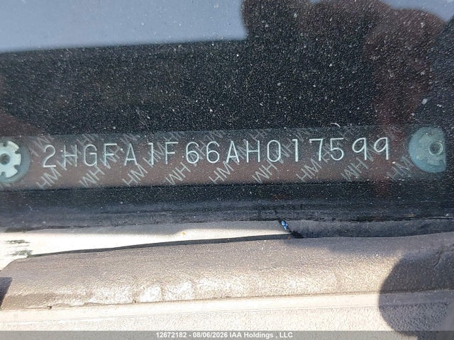 Продажа на аукционе авто 2010 Honda Civic, vin: 2HGFA1F66AH017599, номер лота: 12672182