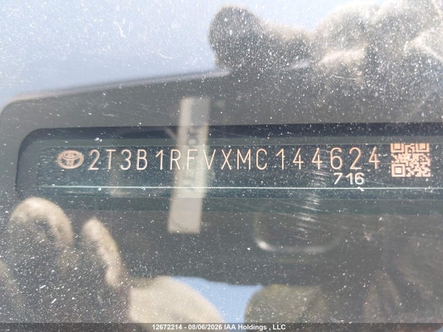 2T3B1RFVXMC144624 Toyota RAV4