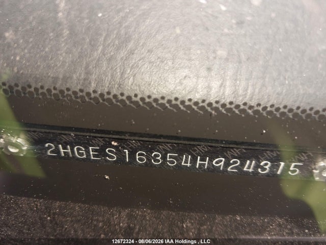 Продаж на аукціоні авто 2004 Honda Civic Se, vin: 2HGES16354H924315, номер лоту: 12672324