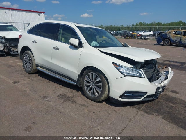 2014 Acura Mdx Technology მანქანა იყიდება აუქციონზე, vin: 5FRYD4H47EB505305, აუქციონის ნომერი: 12672345