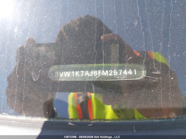 12672396 :رقم المزاد ، 3VW1K7AJ6FM257441 vin ، 2015 Volkswagen Jetta S مزاد بيع