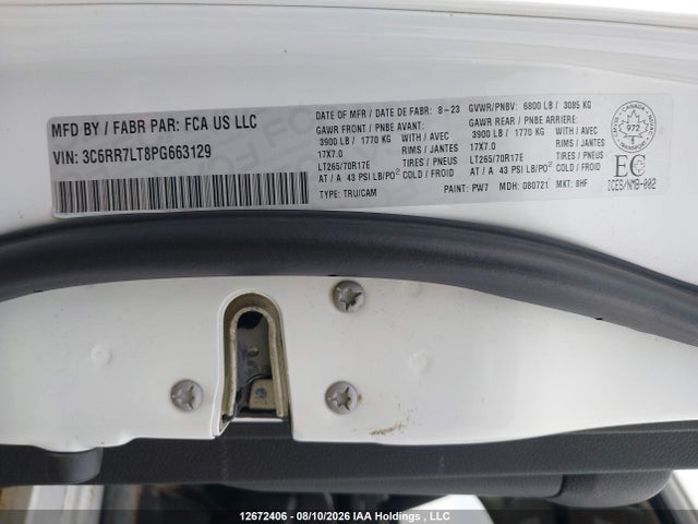 RAM 1500 Classic Slt 2023 3C6RR7LT8PG663129 Image 9