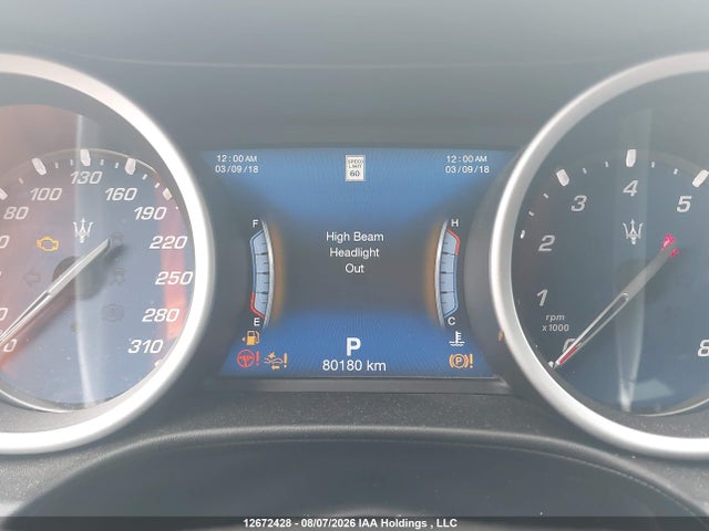 Продажа на аукционе авто 2018 Maserati Ghibli S Q4 Granlusso, vin: ZAM57YTL1J1280329, номер лота: 12672428