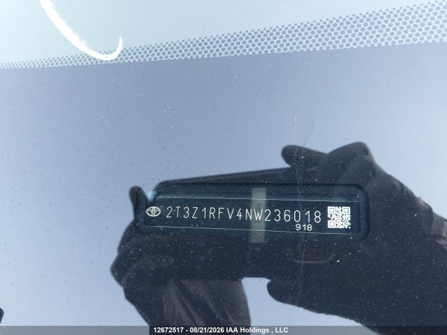 12672517 :رقم المزاد ، 2T3Z1RFV4NW236018 vin ، 2022 Toyota Rav4 Le مزاد بيع