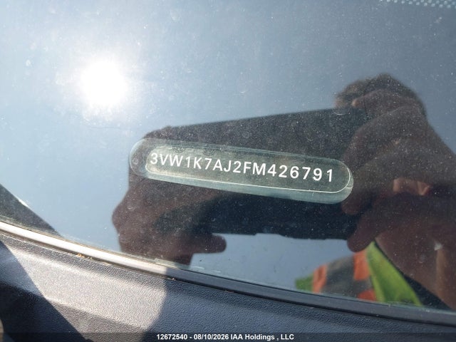 Aukcja sprzedaży 2015 Volkswagen Jetta Sedan, vin: 3VW1K7AJ2FM426791, numer aukcji: 12672540