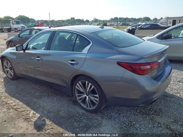 2019 Infiniti Q50 3.0t Luxe/3.0t Signature Edition/3.0t Sport მანქანა იყიდება აუქციონზე, vin: JN1EV7AR0KM593242, აუქციონის ნომერი: 12672569