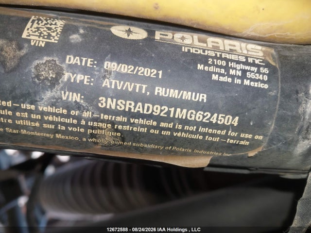 Polaris Rzr Pro Xp Ultimate 2021 3NSRAD921MG624504 Image 14