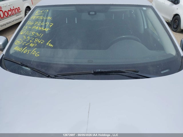 12672697 :رقم المزاد ، 1VWAH7A33DC105311 vin ، 2013 Volkswagen Passat S مزاد بيع