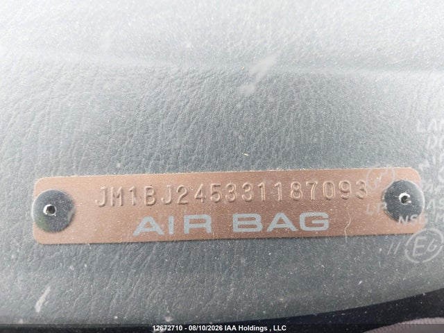 12672710 :رقم المزاد ، JM1BJ245331187093 vin ، 2003 Mazda Protege5 Es مزاد بيع