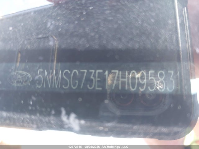 Продаж на аукціоні авто 2007 Hyundai Santa Fe Gl, vin: 5NMSG73E17H095831, номер лоту: 12672715