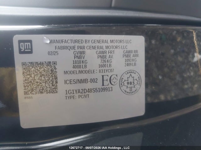 Chevrolet Corvette 2025 1G1YA2D48S5109913 Image 9