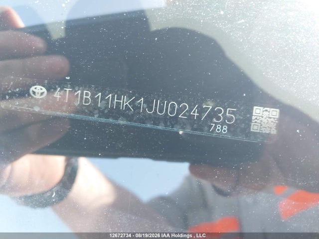 Auction sale of the 2018 Toyota Camry L/le/xle/se/xse, vin: 4T1B11HK1JU024735, lot number: 12672734