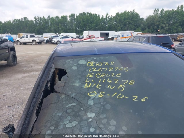 Продаж на аукціоні авто 2018 Chevrolet Cruze Lt, vin: 1G1BH5SE9J7114278, номер лоту: 12672785