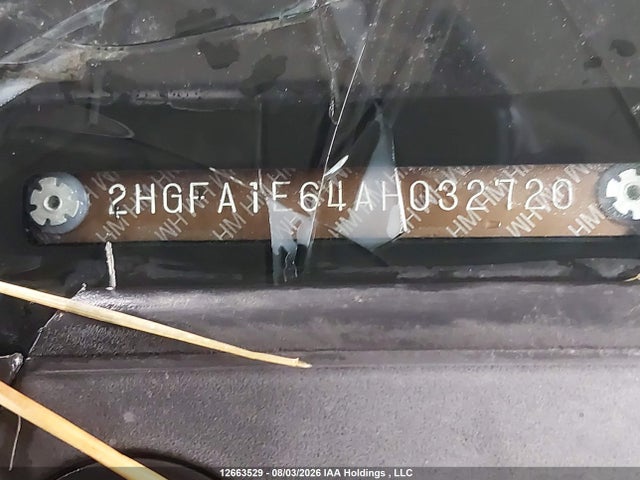 Продаж на аукціоні авто 2010 Honda Civic Sport, vin: 2HGFA1E64AH032720, номер лоту: 12663529