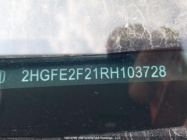 Honda Civic Lx 2024 2HGFE2F21RH103728 Image 9