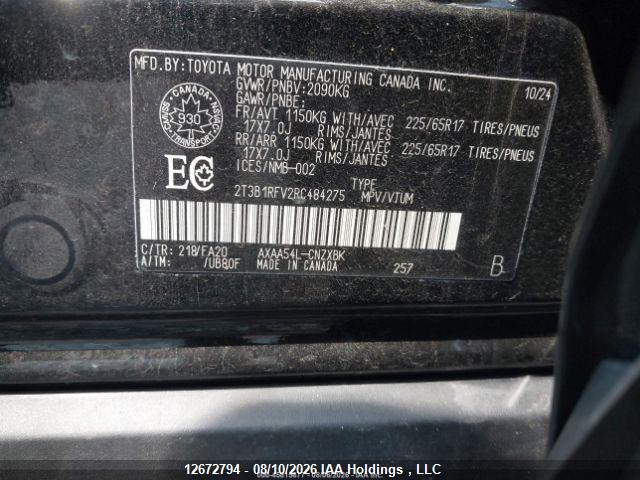 Продаж на аукціоні авто 2024 Toyota Rav4 Le, vin: 2T3B1RFV2RC484275, номер лоту: 12672794