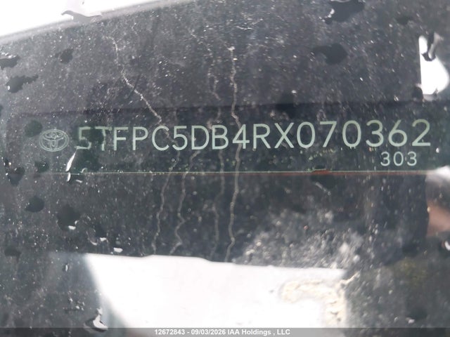 Продаж на аукціоні авто 2024 Toyota Tundra Crewmax Limited/crewmax Trd Pro, vin: 5TFPC5DB4RX070362, номер лоту: 12672843