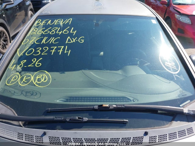 12668464 :رقم المزاد ، 2HGFA16397H032774 vin ، 2007 Honda Civic Dx-g مزاد بيع
