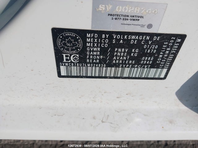 3VWCB7BU7LM024830 Volkswagen Jetta S/se/r-line