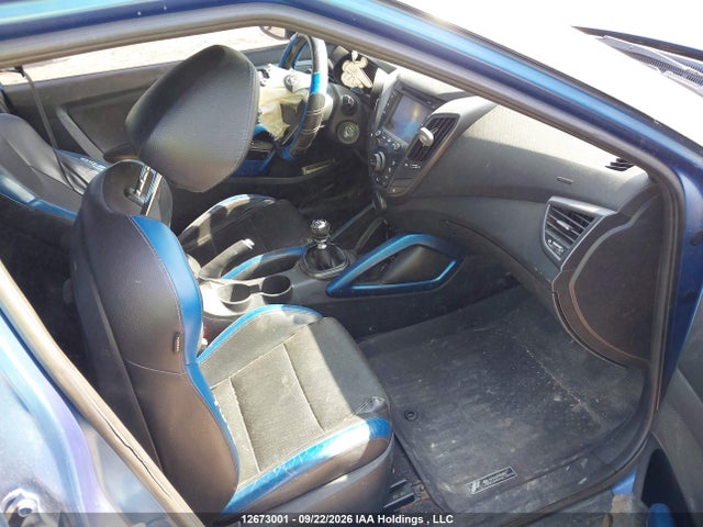 2016 Hyundai Veloster მანქანა იყიდება აუქციონზე, vin: KMHTC6AEXGU259739, აუქციონის ნომერი: 12673001