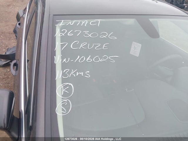 Aukcja sprzedaży 2017 Chevrolet Cruze Lt, vin: 1G1BE5SM3H7106025, numer aukcji: 12673026