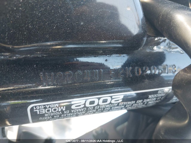 Продажа на аукционе авто 2002 Honda , vin: JH2RC44L52K020513, номер лота: 12673077