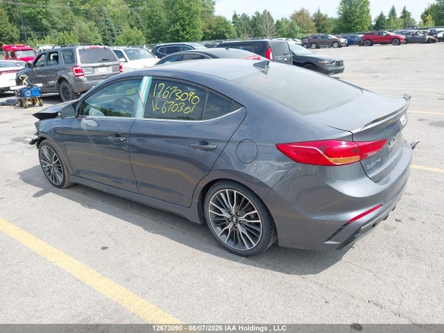2018 Hyundai Elantra Sport მანქანა იყიდება აუქციონზე, vin: KMHD04LB3JU670301, აუქციონის ნომერი: 12673090