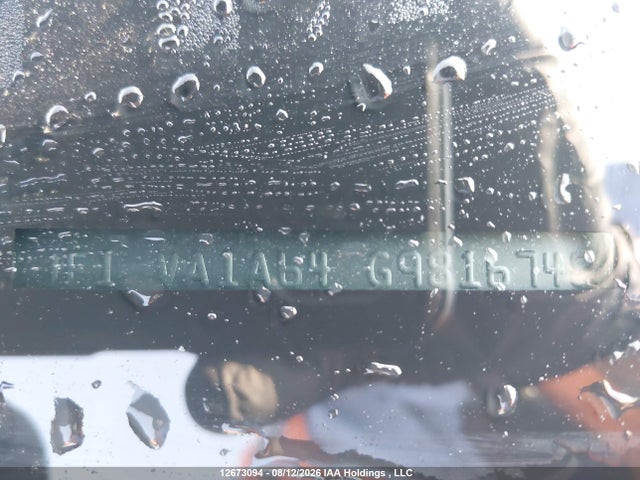 12673094 :رقم المزاد ، JF1VA1A64G9816748 vin ، 2016 Subaru Wrx مزاد بيع