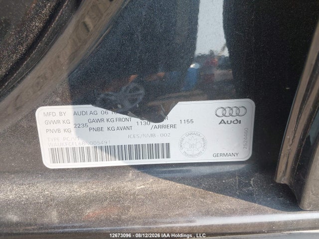Aukcja sprzedaży 2011 Audi A4 2.0t Premium Plus, vin: WAUKFCFL6BN005491, numer aukcji: 12673096