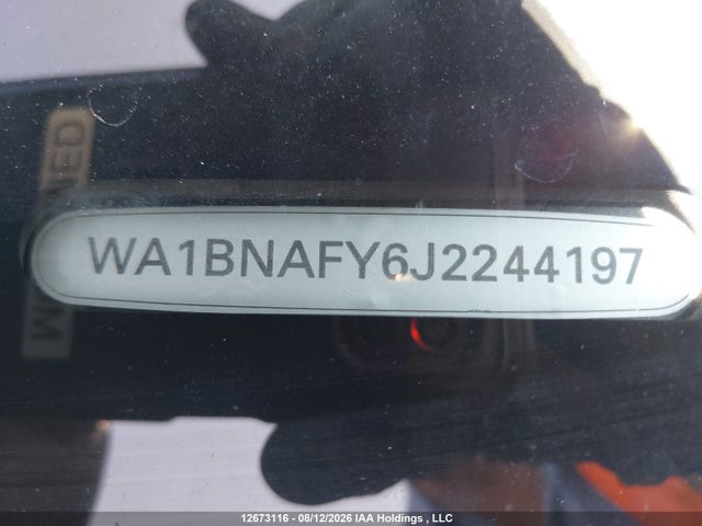 Aukcja sprzedaży 2018 Audi Q5, vin: WA1BNAFY6J2244197, numer aukcji: 12673116